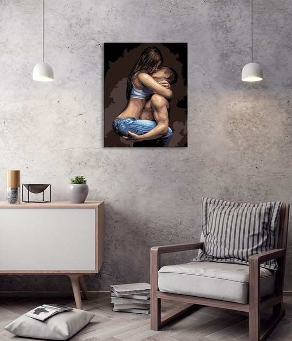 Картина по номерам Фрея PNB/PL-254, В порыве страсти, 50х40 см