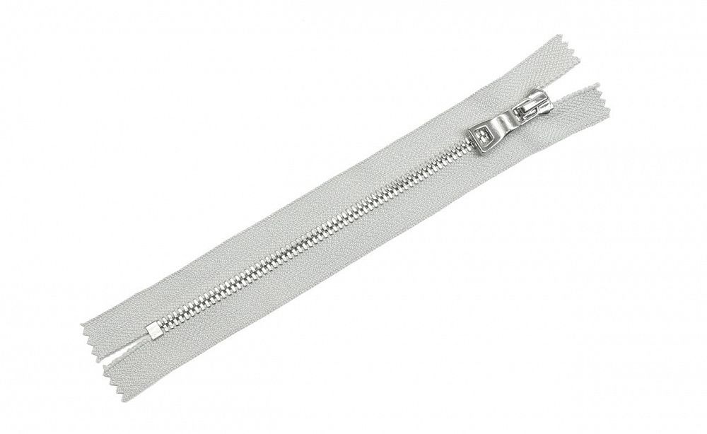 Молния металл Т5 (5 мм) 1 зам., н/раз., 18 см, никель, цв.D316 серый, MaxZipper Premium, 1 шт, 777604 /TOS/