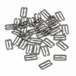 Крючки для купальника металл 15.0 мм, черный никель, 1000 шт