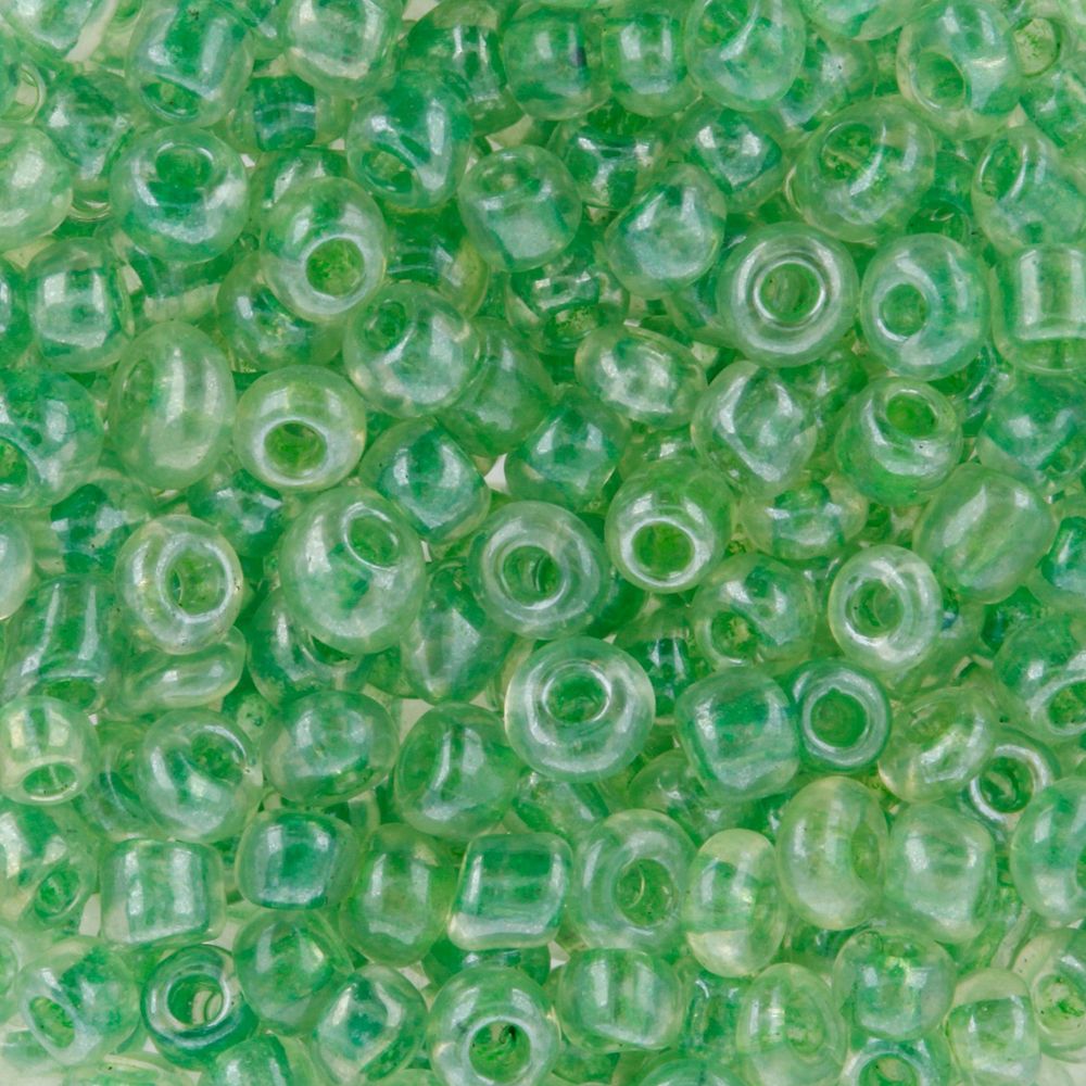 Бисер Zlatka 8/0 (2.9 мм), 100 г (10х10 г), №2218 зеленый, GR