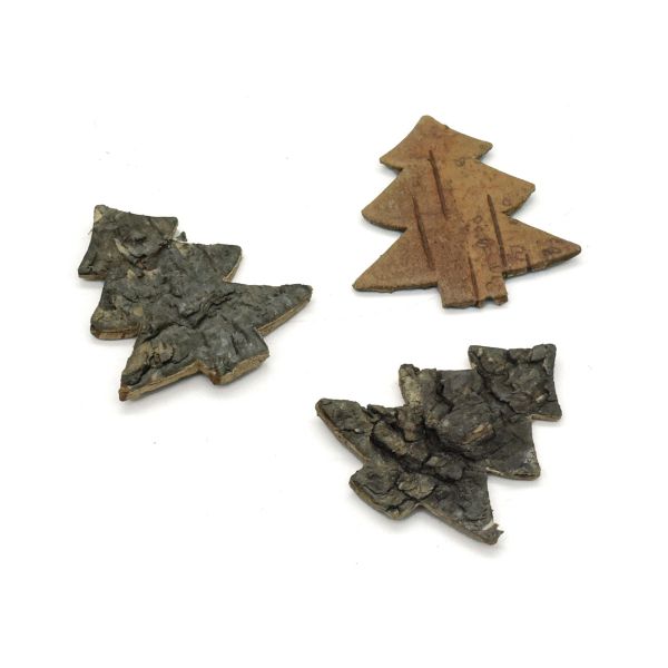 Декоративные элементы из коры дерева 