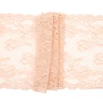 Кружево бельевое эластичное 235 мм / 10 м, розовый