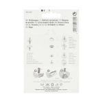 Кнопка Альфа (S-образная) ⌀8.0 мм, 10 шт, латунь, с установщиком, серебристый, 390360, Prym