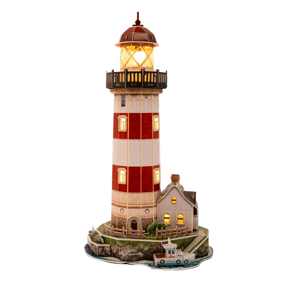 Пазл Серия Архитектура 72 элемента с LED подсветкой, Приморский маяк, Rezark, RAZ-013