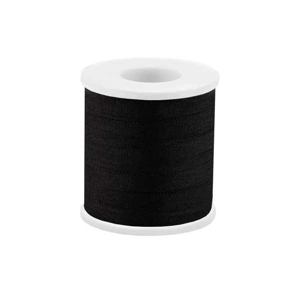 Лента (тесьма) шелковая 4.0 мм / 45.5±0.5 метров, №275 черный, Gamma SR-4