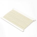 Тесьма Шанель плетеная 12 мм, 0384-0018 цв.02 молочный уп.9м