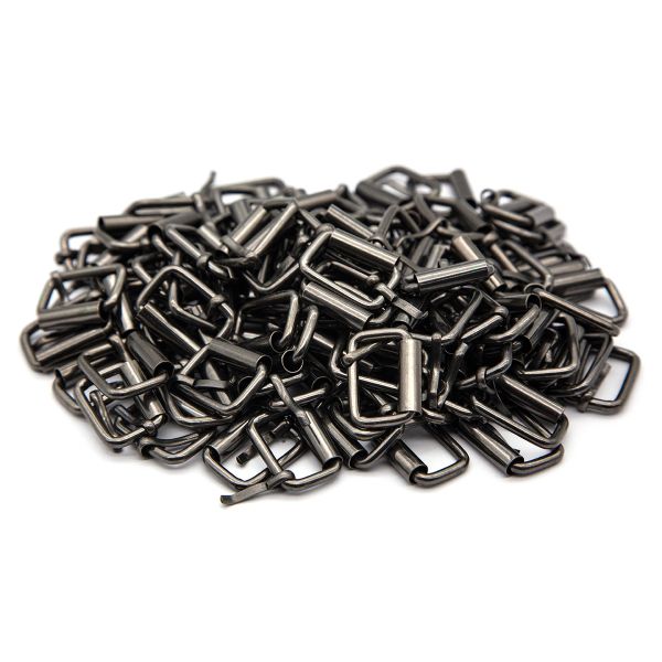 Пряжка ременная металл 20 мм (внешн. 25х20 мм), 100 шт, чер.никель