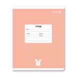 Тетрадь ученическая школьная A5 12 л. на скобе 65 г/м², белизна 100% 25 шт клетка, 01395 Однотонная пастель, Светоч Т74