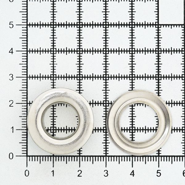 Люверсы металл ⌀13.0 мм (внутр.), h7 мм (внутр.), №28, металл, New Star, никель, уп≈100 шт