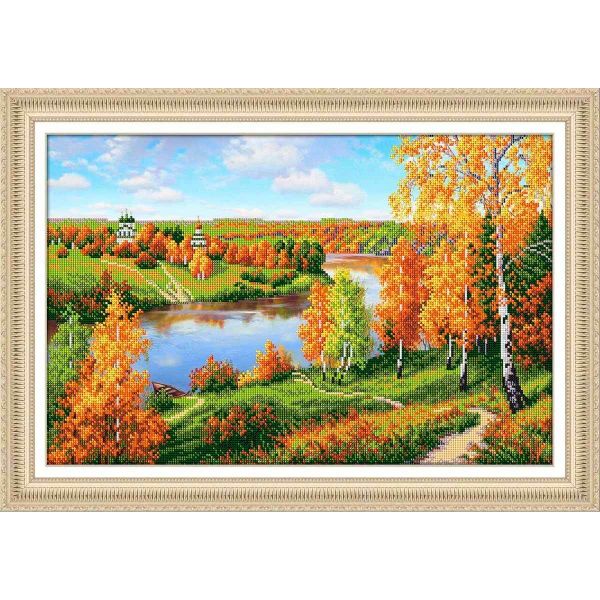 Набор для вышивания бисером Паутинка, Глубинка 30х45 см