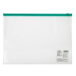 Папка-конверт на ZIP-молнии A4 120 мкм песок, 10 шт, зеленый замок EC21121003, Expert Complete EC21121003