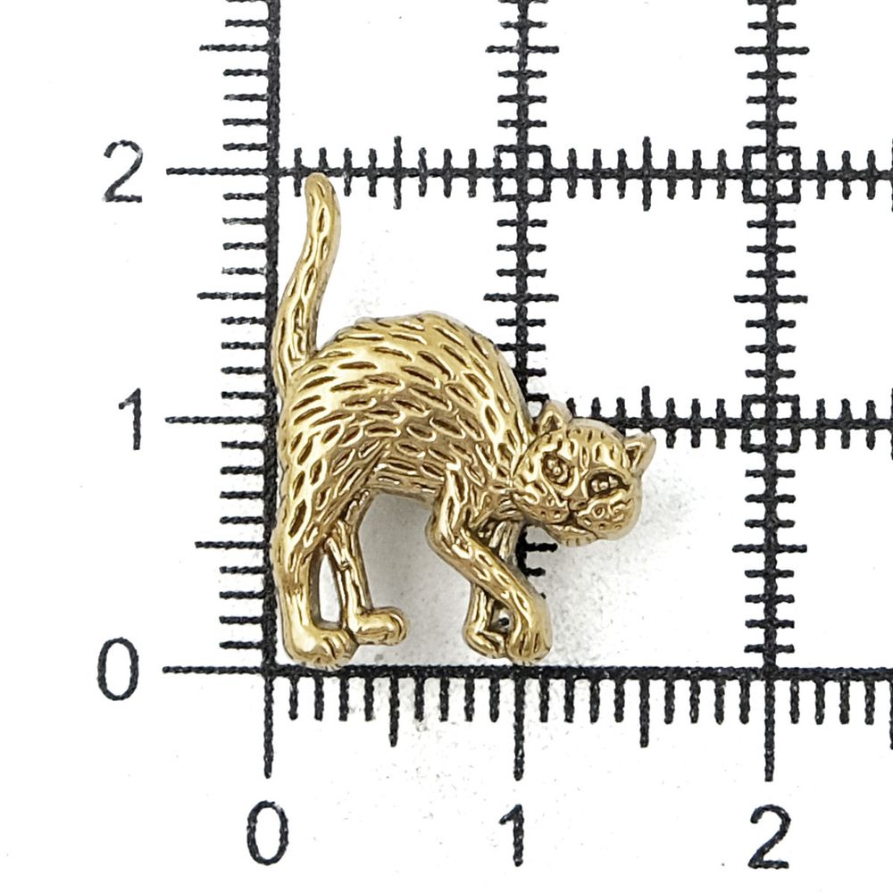 Украшения декоративные пуговицы Кот, 21 мм (AG), 72 шт