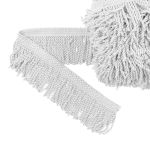 Бахрома отделочная 75.0 мм / 25 метров, витая, 001 белый, Gamma 565