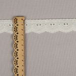 Кружево шитьё хлопок.9772 25 мм, цв.F102 молочный, уп.13.71м, Kruzhevo