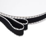 Тесьма (лента) окантовочная 28 мм / 91.44 метра, 5.075 г/пог.м, декоративная, 06 черный, 3Al360