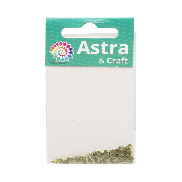 Стразы термоклеевые, 2 мм, ss6, 150 шт/упак (111 желтый)