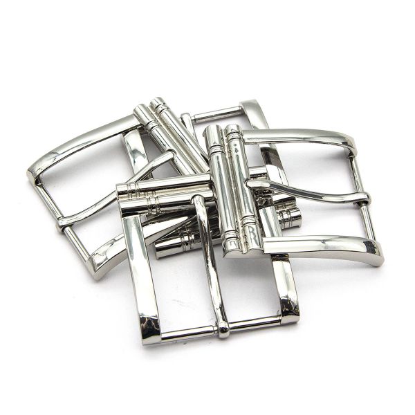 Пряжка ременная металл 40 мм мет. никель, 4 шт, BIG