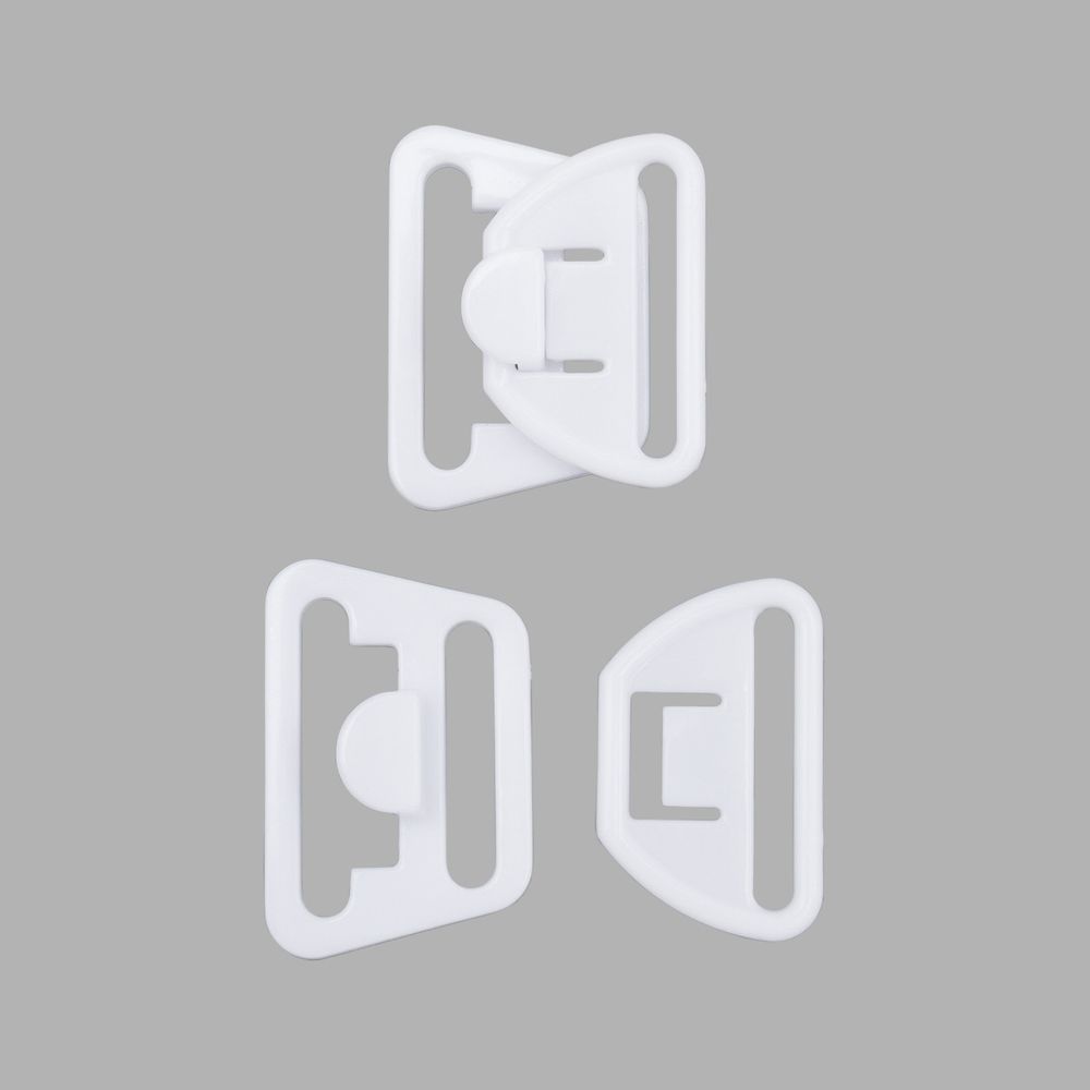 Крючки для бюстгальтера для кормящих мам пластик 11.0 мм, белый, 20 шт