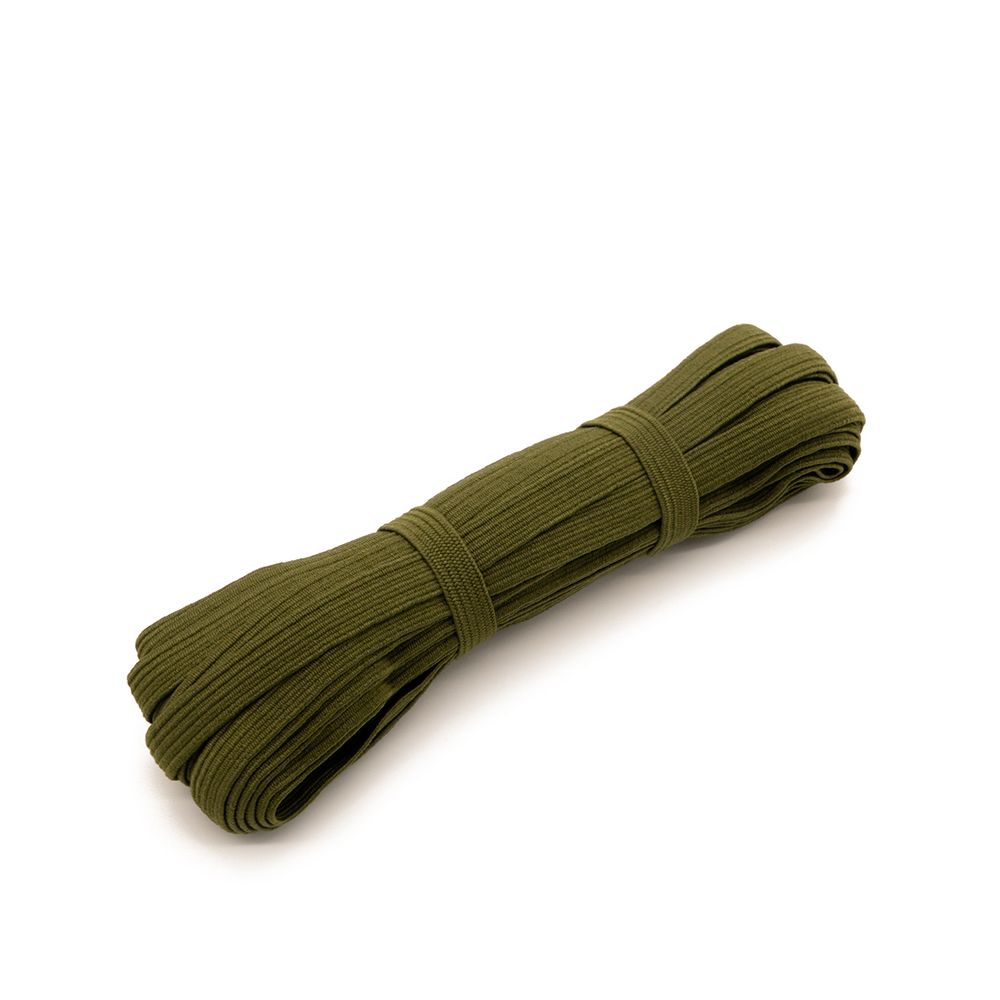 Резинка бельевая (стандартная) 10.0 мм / 10х10 метров, оливковый, С1049