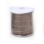 Лента бархатная (тесьма) 20.0 мм / 22.86±1 метров, арт.20VRS296 нейлон цв.кофейный