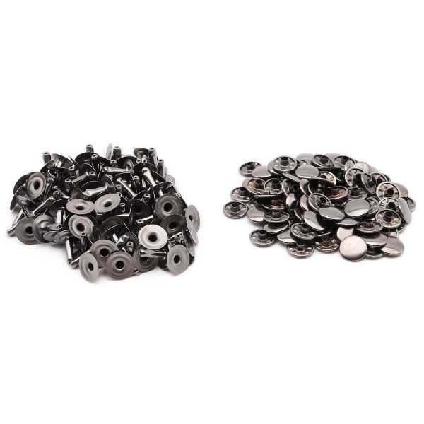 Хольнитены ⌀11 мм, h=11 мм, металл, New Star №123, чер.никель, уп.≈100 шт