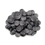 Пуговицы 4 прокола мужская костюмные 543294/4 24 (5411 сер/глянц.), 100 шт