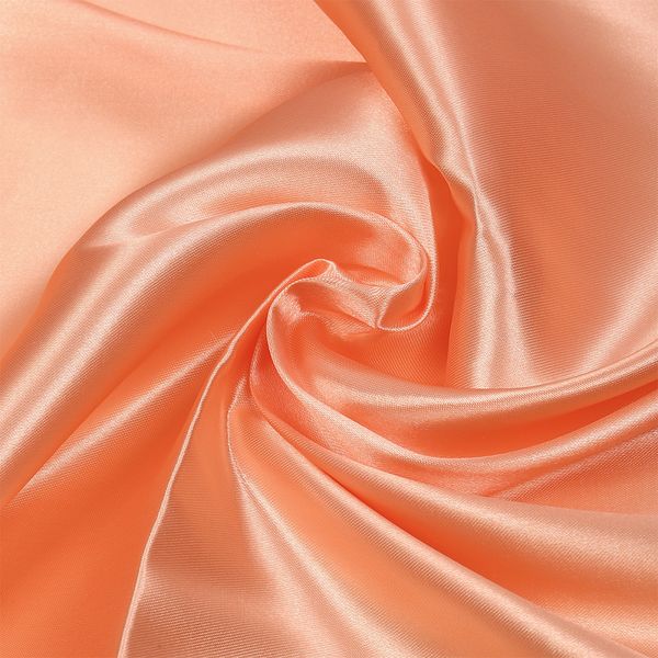 Атлас сатин 67 г/м², 150 см / 3 метра, AS.19, персиковый