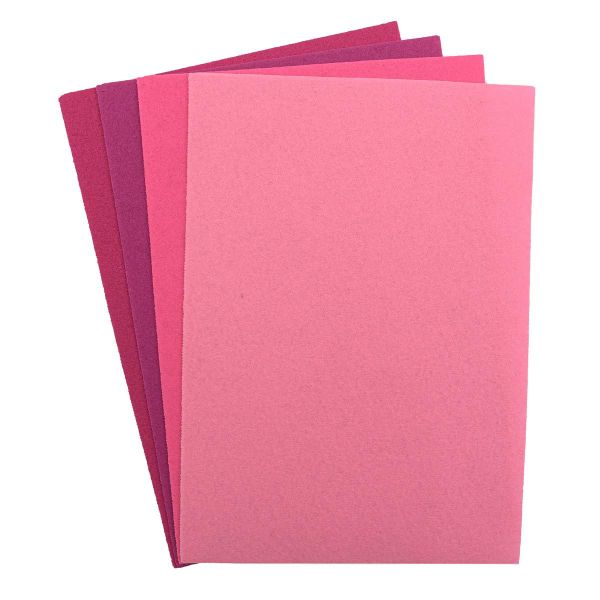 Фетр листовой жесткий 1.0 мм, 20х30см, 4 шт, Astra&Craft, 6