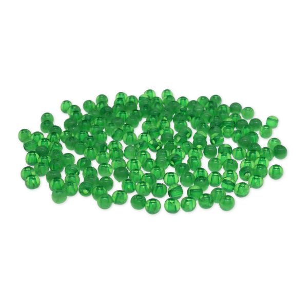 Бусины пластик ⌀4 мм, полупрозрачные, 20 г, 600±20 шт, Astra&Craft, AD053 изумрудный