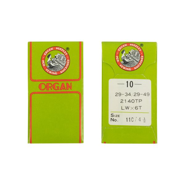 Иглы для промышленных швейных машин Organ LWх6T, 10 шт, 110