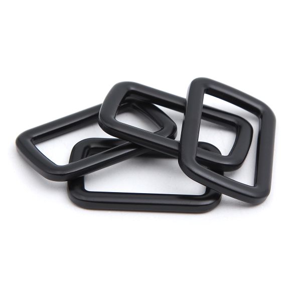 Рамка прямоугольная металл 30 мм /39х25 мм/ черный матовый, ГУ12749, 4 шт