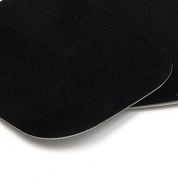 Термозаплатка, под замшу, 57х67мм (черный (black)), AZ12, 10 шт