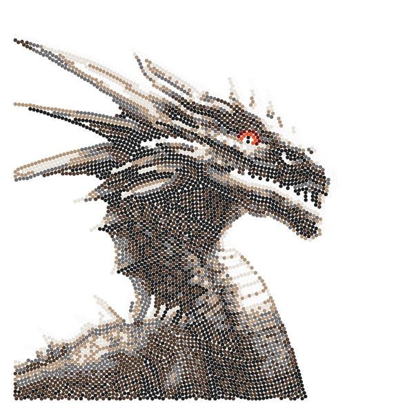 Алмазная (кристальная) мозаика Фрея, постер Хранитель сокровищ, 30х30 см