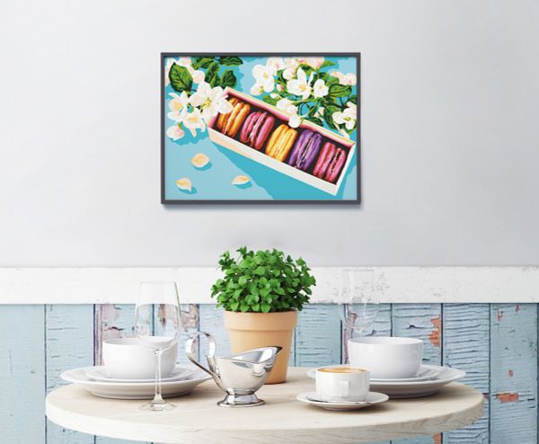 Картина по номерам Фрея PKZ/PM-054, Яркий десерт, (на картоне) 40х30 см