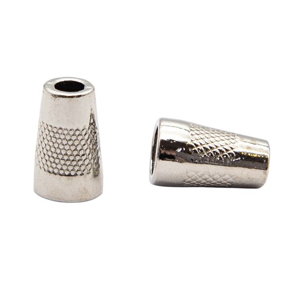 Наконечник для шнура металл колокол 16х10 мм, ⌀5.5/7.5 мм, (никель), 20 шт
