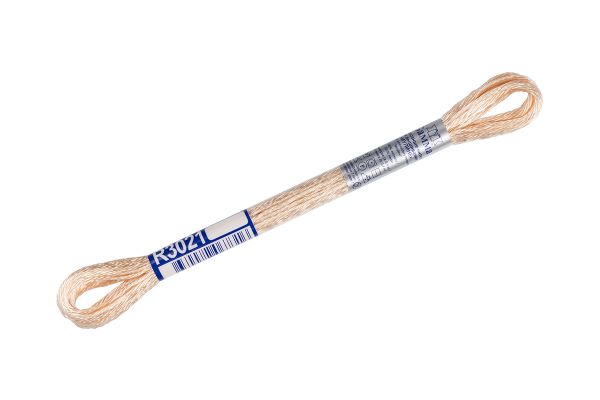 Мулине Gamma вискоза 100%, цв.R3021 св-кремовый, 12 мотков по 8 метров