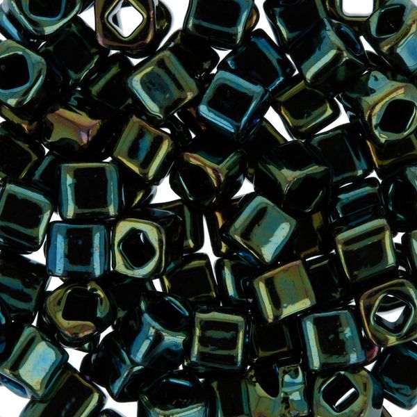 Бисер Toho Cube 3 мм, 25 г (5х5 г), 0084 зеленый