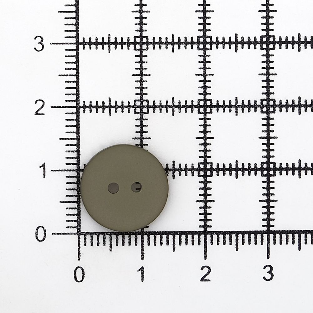 Пуговицы на 2 прокола 22L (14мм), пластик (col.26 оливковый), CR-K18M, 144 шт