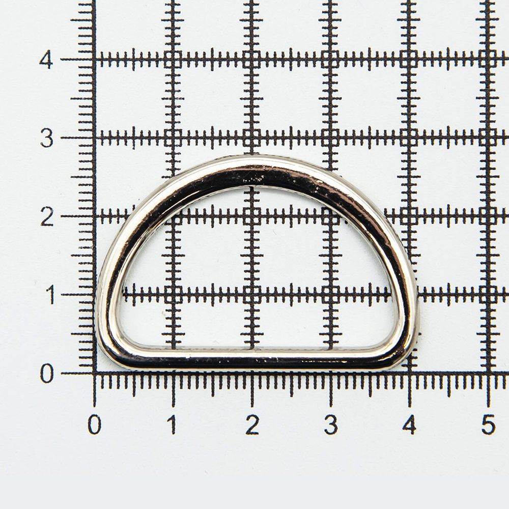 Полукольцо литое металл внутр. 33 мм (внешн. 41х28 мм), 50 шт, цв.никель, 819B-036