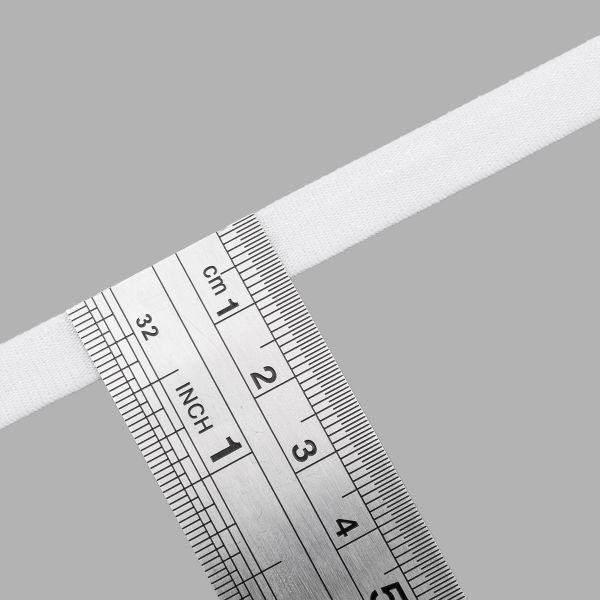 Резинка бельевая (бретелечная) 9.0 мм / 65.8 метров, белый