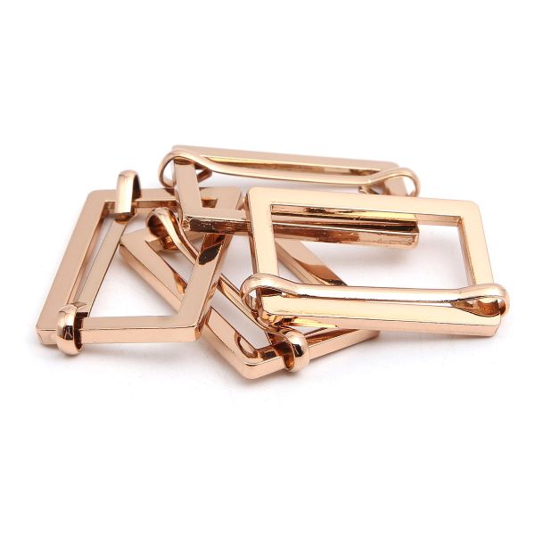 Рамка регулировочная металл литая с подвижной планкой 30 мм /37х25 мм, ⌀3.5 мм/, золото цв.02, 4 шт