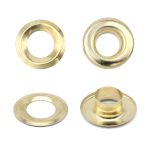 Люверсы металл ⌀_9.2 мм (внутр.), №24, сталь, золото, 100 шт, New Star