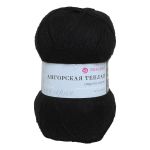 Пряжа Пехорка Ангорская теплая / уп.5 мот. по 100 г, 480 м, 02 черный