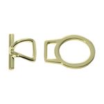 Пряжка-застежка 14мм золото, металл. с кольцом /TOS/