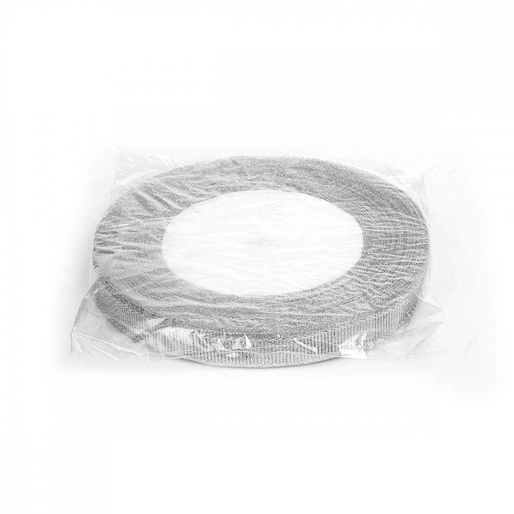 Лента металлизированная 10.0 мм / 22.85±1 метра, цв. серебро, Magic4Hobby