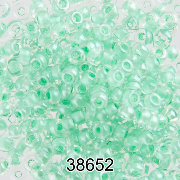 Бисер Preciosa 10/0 (2.3 мм), 500 г, 38652 (Ф429) серо-зеленый
