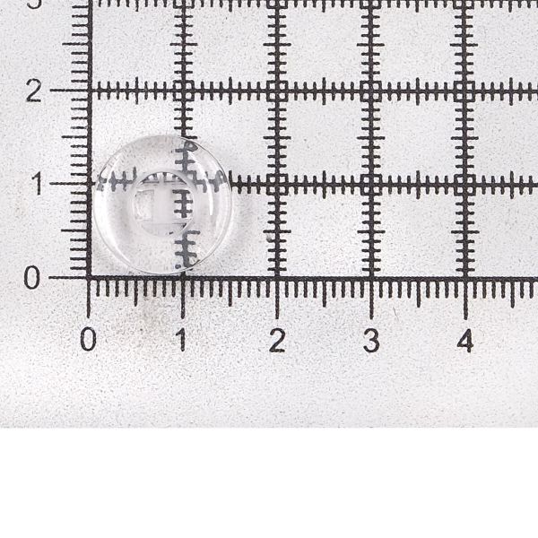 Пуговицы 2 прокола 24L (15мм) (Clear (прозрачный)) NE67, 72 шт