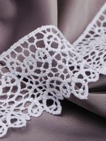 Кружево гипюр (плетёное) 45 мм, диз. 106, цв.01 белый, уп. 9 м., Kruzhevo