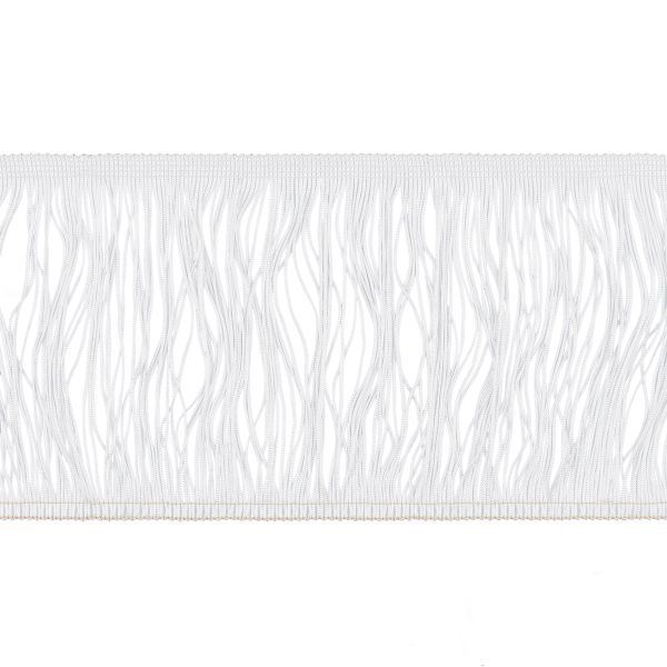 Бахрома отделочная широкая 150.0 мм / 10 метров, 001 белый, Gamma 2044