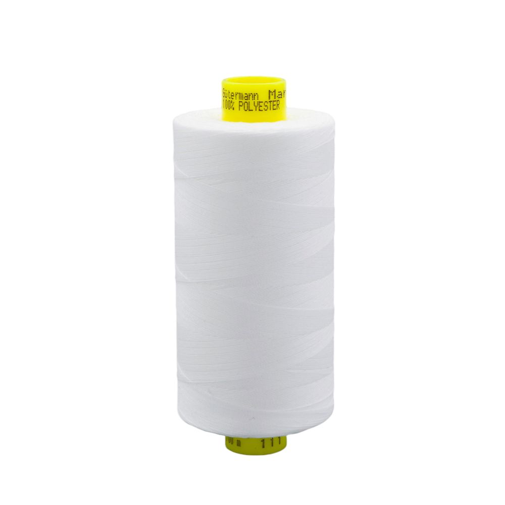 Нитка особо тонкая Gutermann Mara №150 (150/2), 1000 м, 4/713953, цв. 111 айвори, 1 катушка